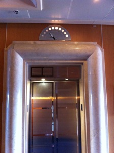 Elevator with Mickey hands